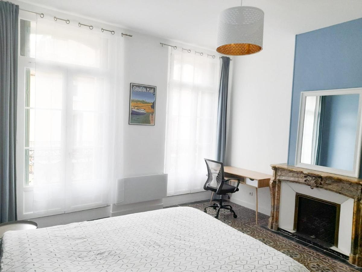 Bright And Modern 3-Bedroom Apartment, 90M2 With Air Condition, In Béziers Buitenkant foto