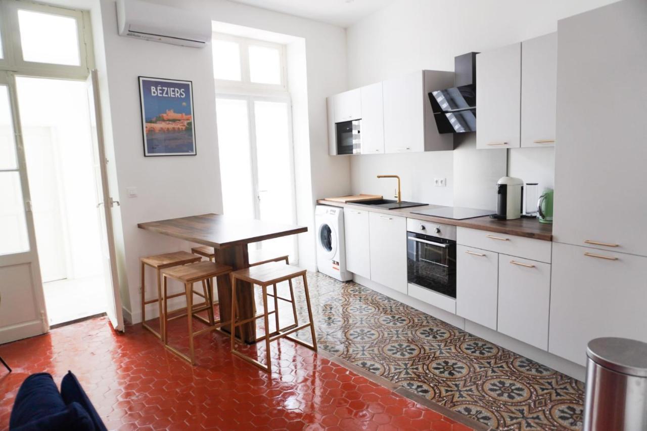 Bright And Modern 3-Bedroom Apartment, 90M2 With Air Condition, In Béziers Buitenkant foto