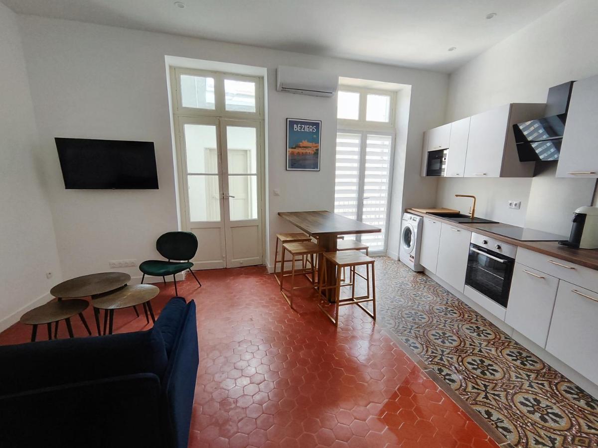Bright And Modern 3-Bedroom Apartment, 90M2 With Air Condition, In Béziers Buitenkant foto