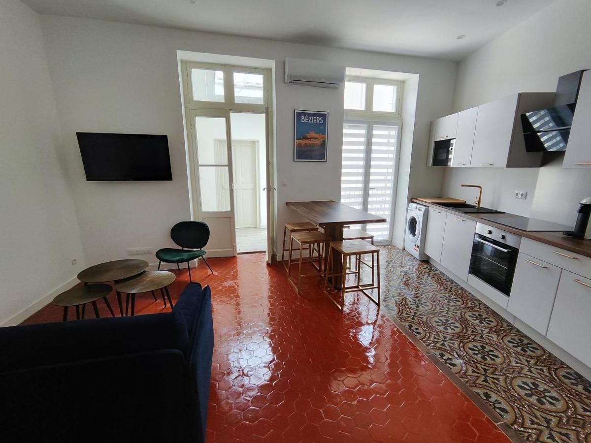 Bright And Modern 3-Bedroom Apartment, 90M2 With Air Condition, In Béziers Buitenkant foto