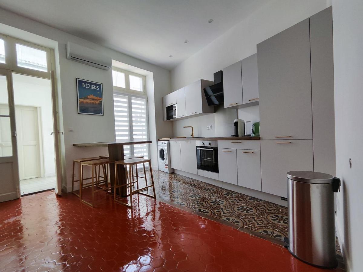 Bright And Modern 3-Bedroom Apartment, 90M2 With Air Condition, In Béziers Buitenkant foto