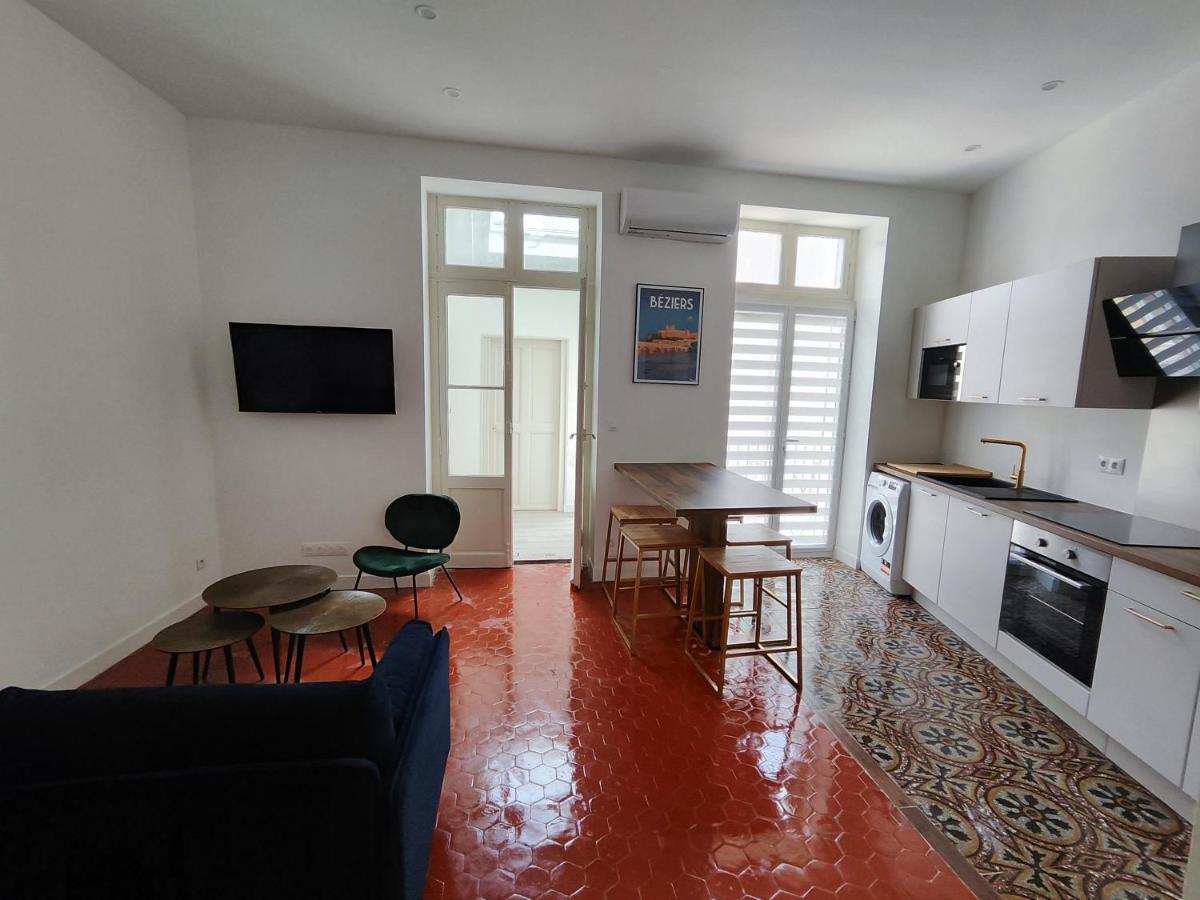 Bright And Modern 3-Bedroom Apartment, 90M2 With Air Condition, In Béziers Buitenkant foto